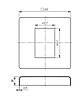 KLC-08-08-01 Декоративна кришка 60х40, матова, фото 4