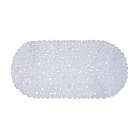 Коврик для ванны Bathlux резиновый, нескользящий силиконовый коврик, 69 х 35 см Белый