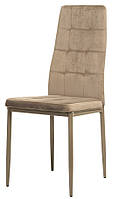 Стильный современный мягкий стул N-66-2 Капучино вельвет cappuccino velvet VetroMebel