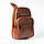 Чоловіча шкіряна сумка через плече крос-боді сумка-слінг LT 5674 коричнева, фото 2