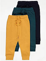 Утеплені спортивні штани для хлопчика на флісі комплект 3 штуки George, розмір 86-92