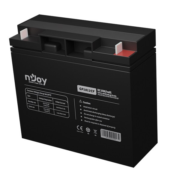 Акумуляторна батарея Njoy GP1812CF 12 V 18 AH (BTVACATHETHCFCN01B) AGM, фото 1