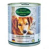 Baskerville Телятина с мясом гуся для собак-800гр