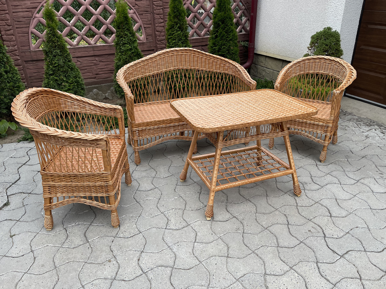 Набір меблів із лози «Еліт» із диваном