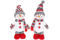 Снеговики 38 см мягкие игрушки для новогоднего декора