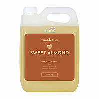Масажна олія Thai Oils Sweet Almond 3 літри, професійне масло для масажу 3000 мл ТАЙЛАНД | СЕРТИФІКАТИ