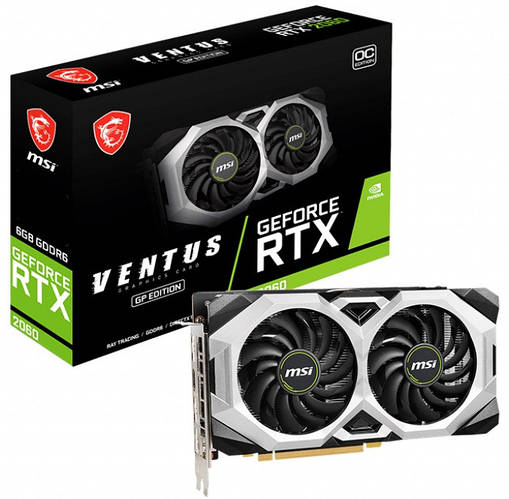 Видеокарта GeForce RTX 2060 MSI VENTUS GP OC 6Gb GDDR6, цена 16300 грн ...