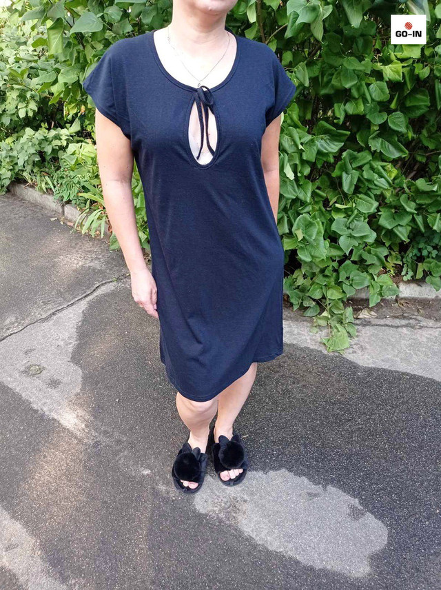 Ночная рубашка для беременных и для кормящих мам кулир 46-56р.