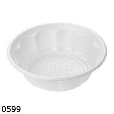 Тарілка одноразова Креманка біла d90 х 50 мм (100шт)