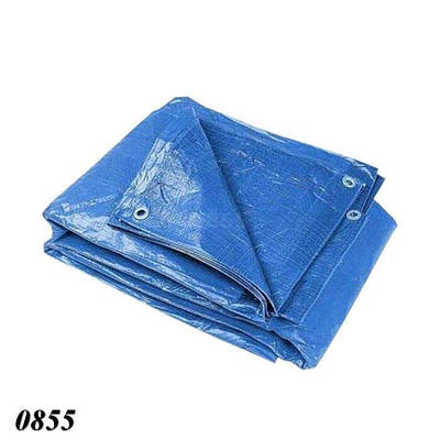 Тент захисний універсальний від дощу, вітру щільний 4х8 м 45 мк Синій