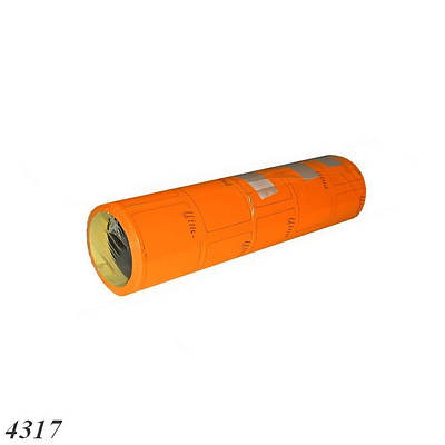 Цінник рамка 36х29 мм 6 м Помаранчевий (5шт)