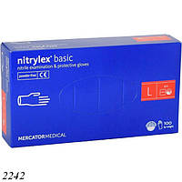 Рукавички нітрилові Nitrylex 100 шт L