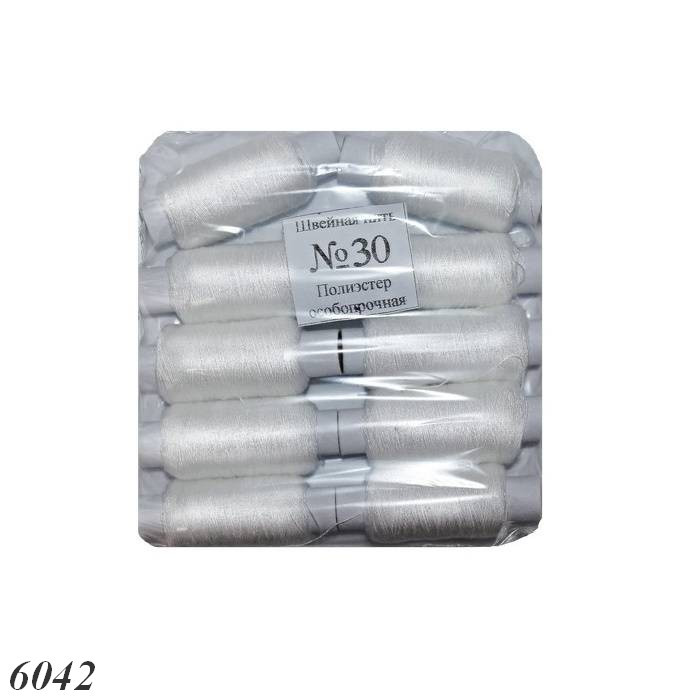 Нитки №30 білі (10шт), фото 1