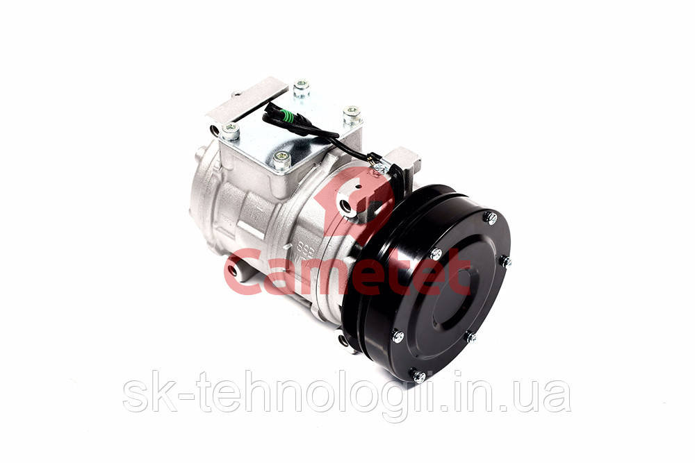 Компрессор кондиционера в сборе (со шкивом) JOHN DEERE (Cametet) JOHN DEERE SE503056, SE501463, TY6765, RE46657, фото 1