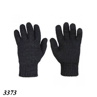 Рукавиці теплі подвійні Чорний (5шт)