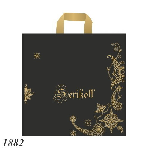 Пакет Serikoff Готика чорний 40х40 см (25шт), фото 1