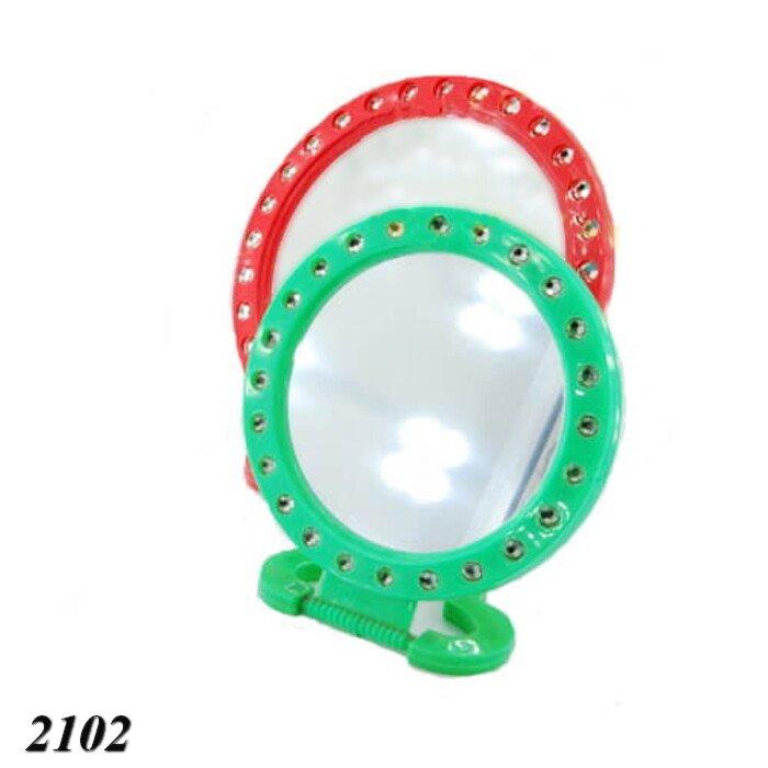 Дзеркало двостороннє з камінням велике, фото 1