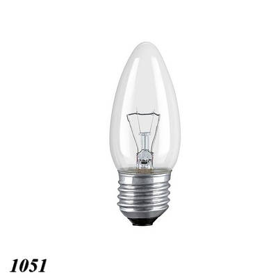 Лампочка свічка 40 Вт цоколь E27 (10шт)