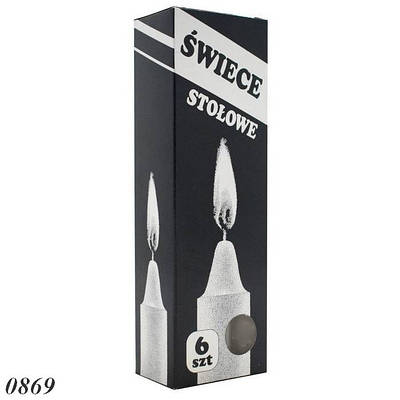 Свічка столова Swiece Stolowe 16 см (6шт)