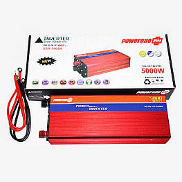 Перетворювач напруги 5000W 12V на 220V з плавним пуском автомобільний інвертор