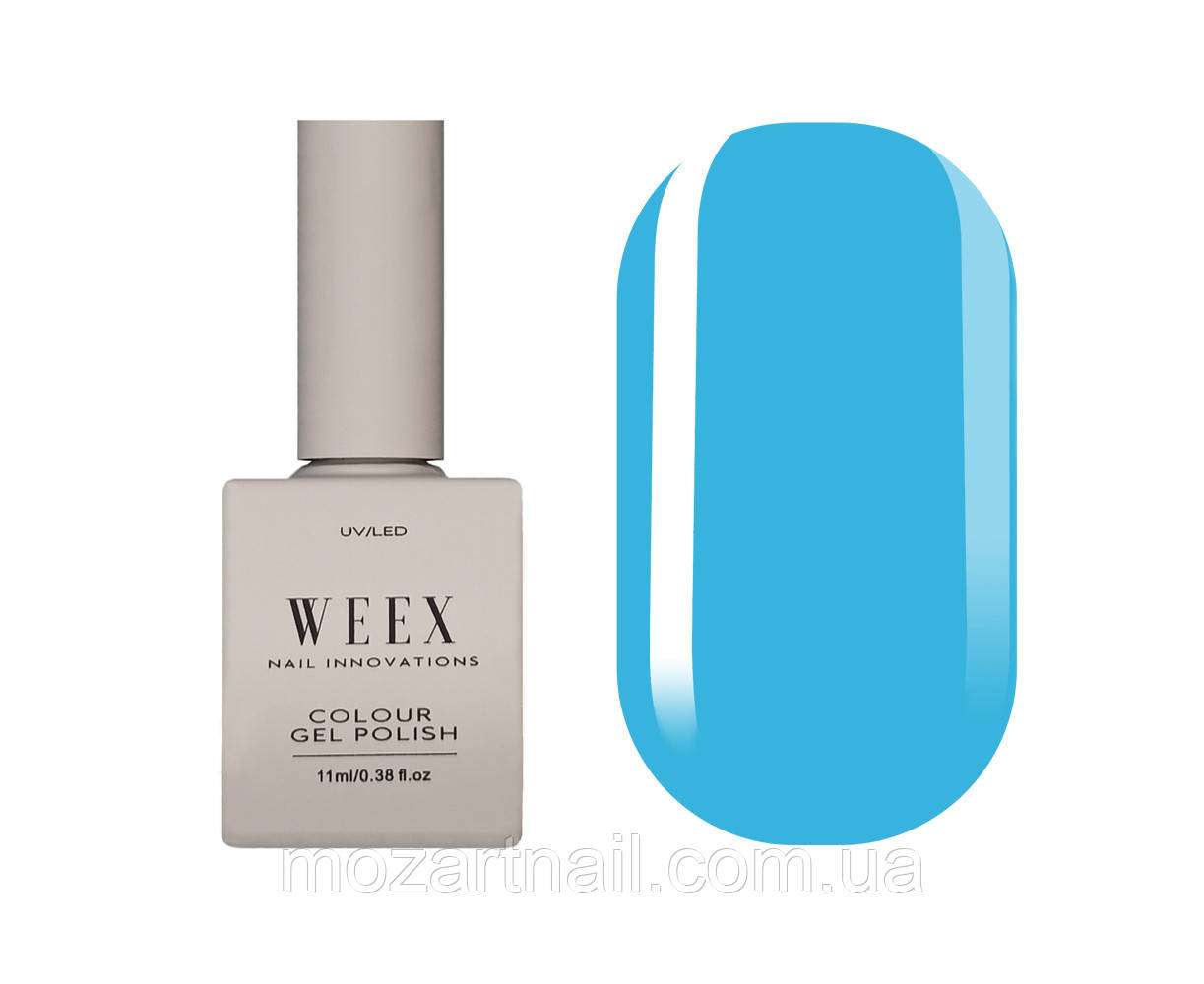 Гель-лак Weex 570 (насичений блакитний, емаль), 11ml