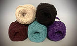 Пряжа вовняна Vivchari Colored Wool, Color No.822 бордо Бургундії, фото 4