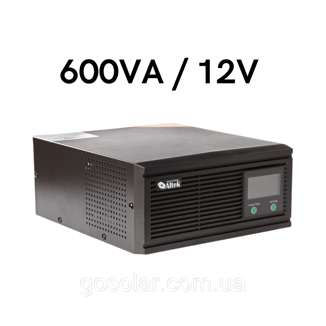 Джерело безперебійного живлення ALTEK ASK12 600VA/480W DC12V автономний перетворювач напруги