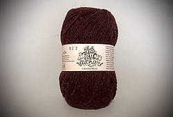 Пряжа вовняна Vivchari Colored Wool, Color No.822 бордо Бургундії