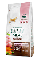 Optimeal Беззерновой сухой корм для взрослых собак всех пород - индейка и овощи 10 кг