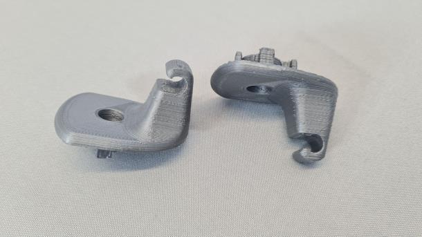 3D друк петля кріплення для сонцезахисного козирка в авто Chrysler Voyager 2005