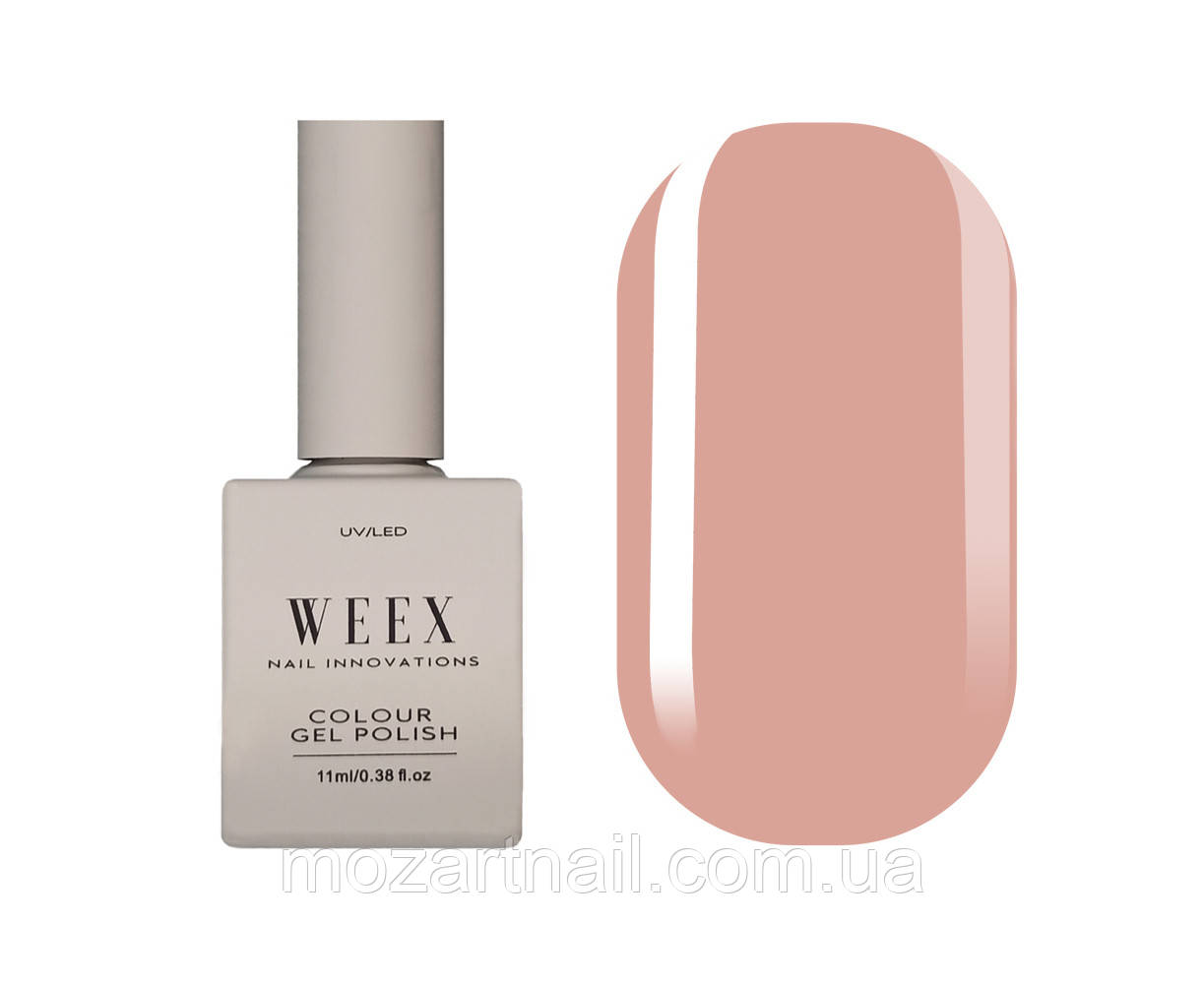 Гель-лак Weex 604 (бежево-рожевий, емаль), 11ml