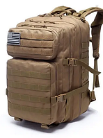 Тактичний рюкзак 50 л койот (матеріал Кордура)
