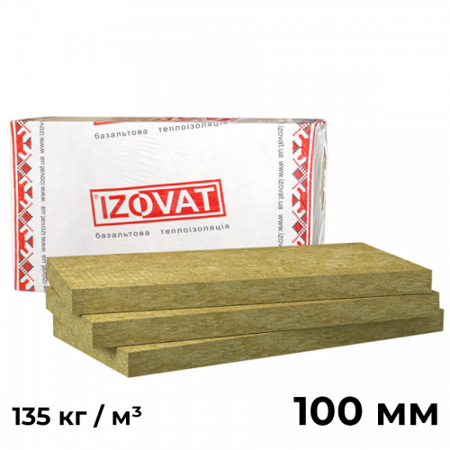 Минеральная вата 100 мм Izovat 135 (0,6 х 1 м) 1,2 м² (ID#1505973066 ...