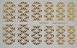 Наклейки для нігтів "Золото" NFM 008