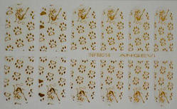 Наклейки для нігтів "Золото" NFM 014