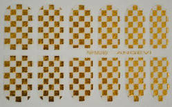 Наклейки для нігтів "Золото" NFM 049