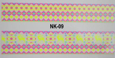 3D-наклейки на клейовій основі для дизайну нігтів, NK-09