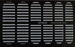 Наклейки для нігтів "Білі" NFM 009