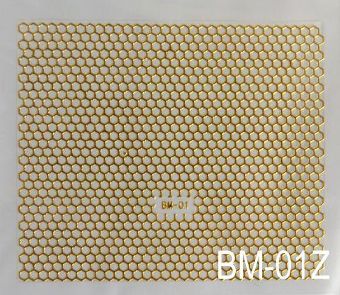 Наклейка для дизайну нігтів на клейовій основі "Золото" BM — 01Z