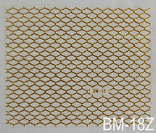 Наклейка для дизайну нігтів на клейовій основі "Золото" BM — 18Z