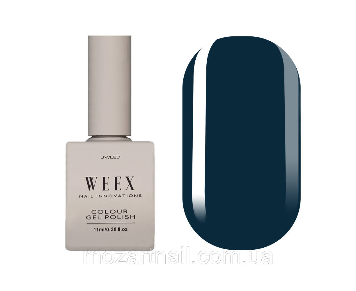 Гель-лак Weex 618 (глибокий темно-синій, емаль), 11ml