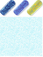 Слайдер — дизайн S 151 блакитний (водні наклейки)