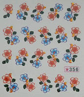 Наклейки на водній основі для дизайну нігтів No356