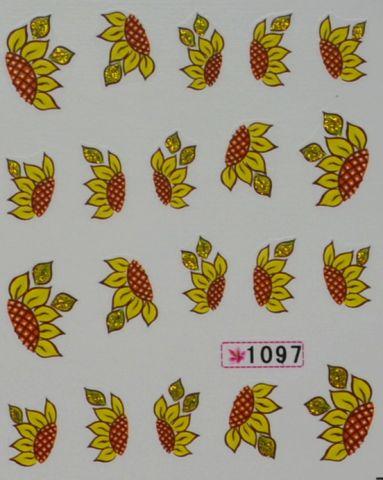 Наклейки на водній основі для дизайну нігтів No1097