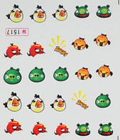 Наклейки на водній основі для дизайну нігтів No1517