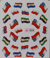 Наклейки на водній основі для дизайну нігтів No1684