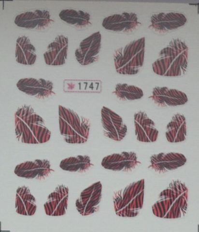 Наклейки на водній основі для дизайну нігтів No1747, фото 1