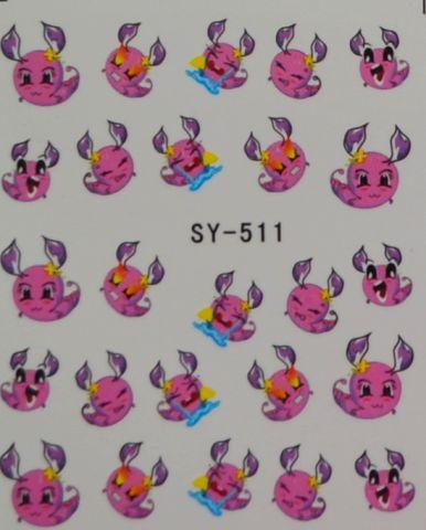 Наклейки на водній основі для дизайну нігтів SY511, фото 1