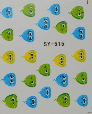 Наклейки на водній основі для дизайну нігтів SY515, фото 1