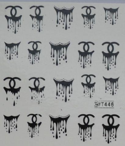 Наклейки на водній основі для дизайну нігтів Т446, фото 1